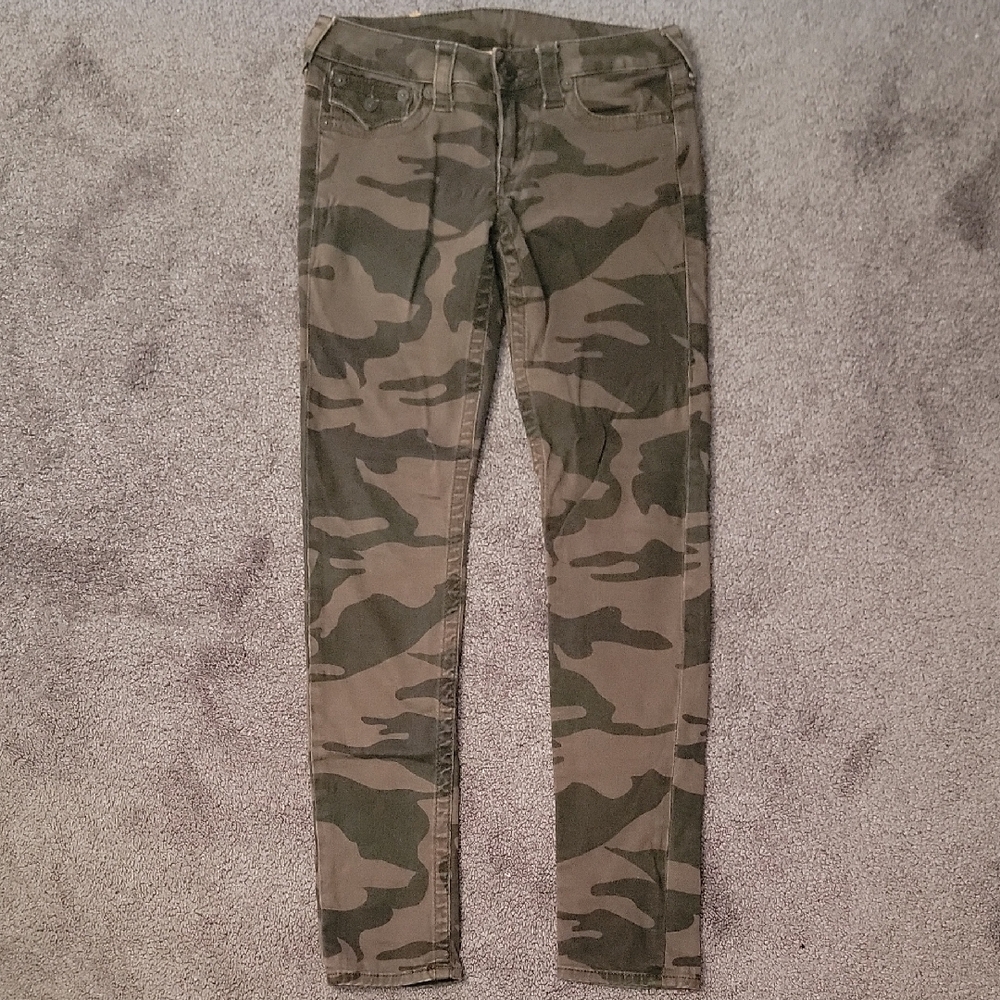 True Religion Camo Print Jeans